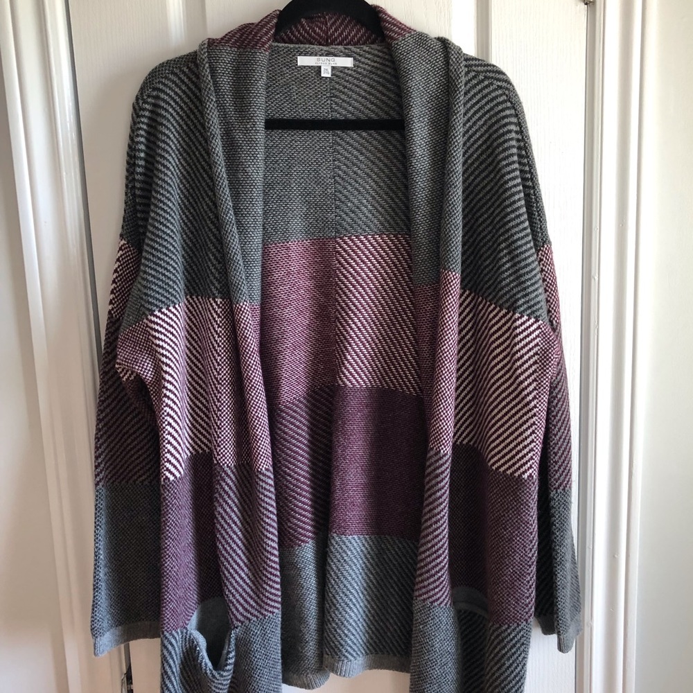 Shawl collar cardigan